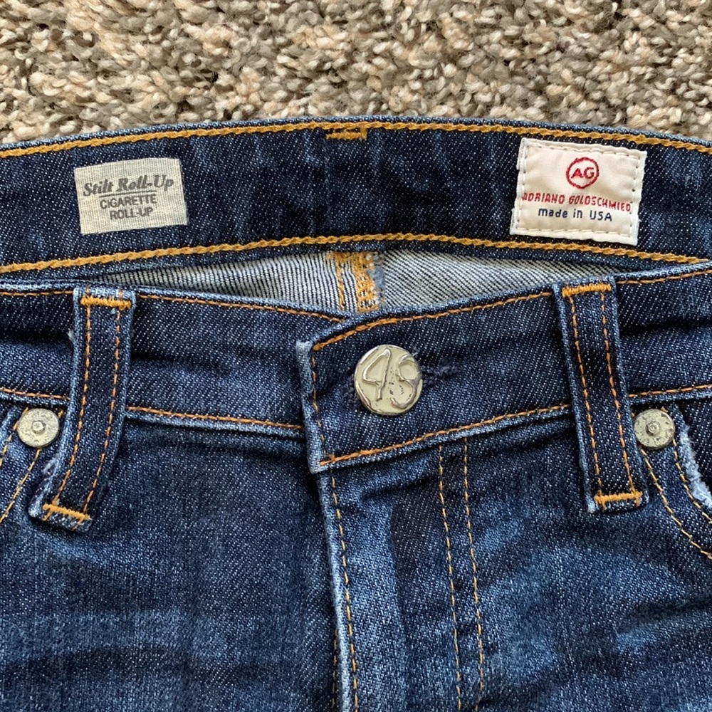 AG Adriano Goldschmied Stilt Roll-up Jeans size 27R - Picture 3 of 6